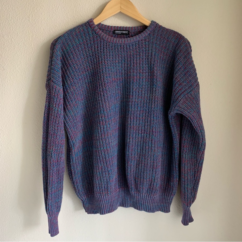 American Apparel Multicolor Crew Neck Sweater